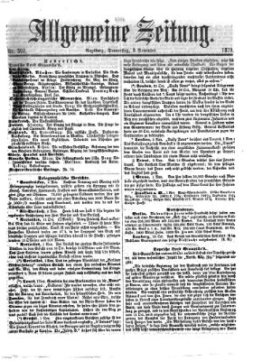 Allgemeine Zeitung Donnerstag 3. November 1870