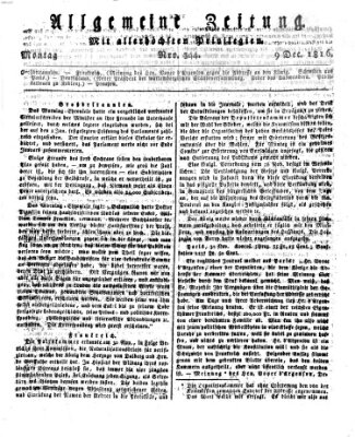 Allgemeine Zeitung Montag 9. Dezember 1816