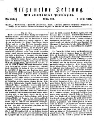 Allgemeine Zeitung Sonntag 4. Mai 1823