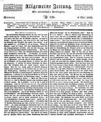Allgemeine Zeitung Montag 6. Mai 1833