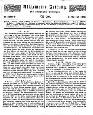 Allgemeine Zeitung Mittwoch 24. Juli 1833
