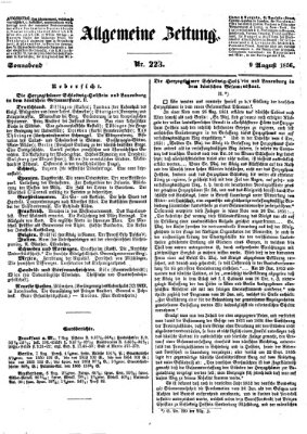 Allgemeine Zeitung Samstag 9. August 1856