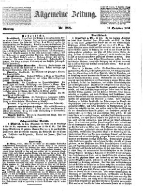 Allgemeine Zeitung Montag 13. Oktober 1856