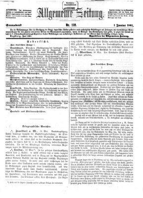 Allgemeine Zeitung Samstag 1. Juni 1861