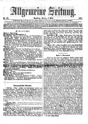 Allgemeine Zeitung Freitag 8. März 1867