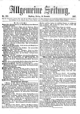 Allgemeine Zeitung Freitag 29. November 1867