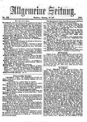Allgemeine Zeitung Sonntag 26. Juli 1868