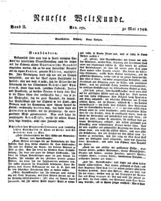 Allgemeine Zeitung Mittwoch 30. Mai 1798