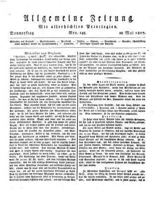 Allgemeine Zeitung Donnerstag 28. Mai 1807