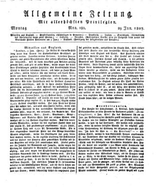 Allgemeine Zeitung Montag 29. Juni 1807