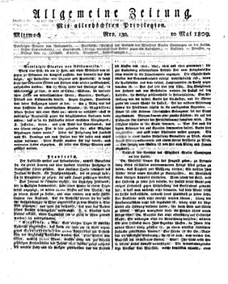 Allgemeine Zeitung Mittwoch 10. Mai 1809