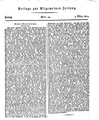 Allgemeine Zeitung Freitag 4. März 1814