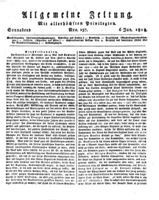 Allgemeine Zeitung Samstag 6. Juni 1818