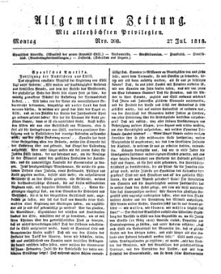 Allgemeine Zeitung Montag 27. Juli 1818