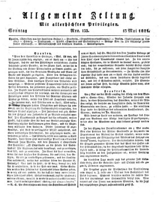 Allgemeine Zeitung Sonntag 13. Mai 1821