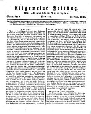 Allgemeine Zeitung Samstag 23. Juni 1821