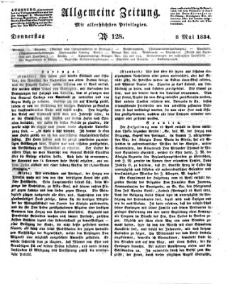 Allgemeine Zeitung Donnerstag 8. Mai 1834