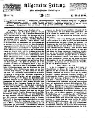 Allgemeine Zeitung Montag 12. Mai 1834