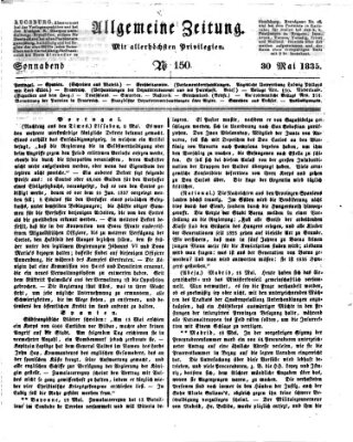 Allgemeine Zeitung Samstag 30. Mai 1835