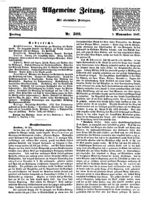 Allgemeine Zeitung Freitag 5. November 1847
