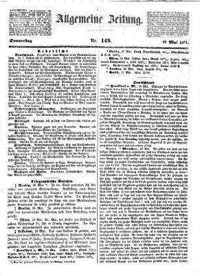 Allgemeine Zeitung Donnerstag 29. Mai 1851