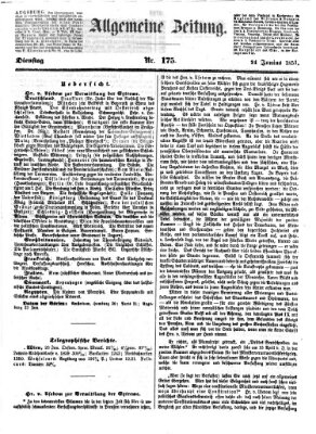 Allgemeine Zeitung Dienstag 24. Juni 1851