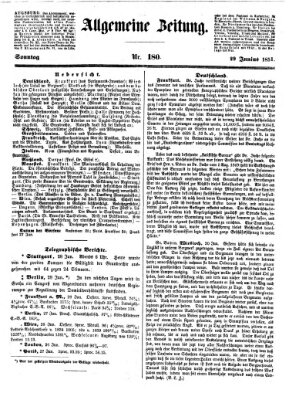 Allgemeine Zeitung Sonntag 29. Juni 1851