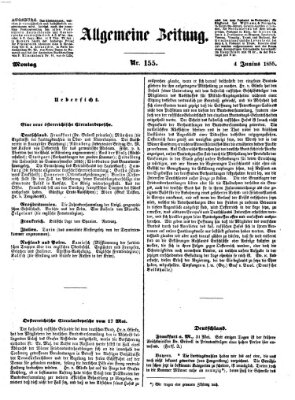 Allgemeine Zeitung Montag 4. Juni 1855