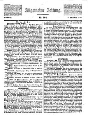 Allgemeine Zeitung Sonntag 11. Oktober 1857