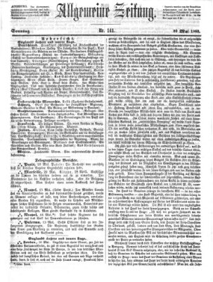 Allgemeine Zeitung Sonntag 20. Mai 1860