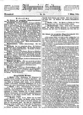 Allgemeine Zeitung Samstag 7. März 1863
