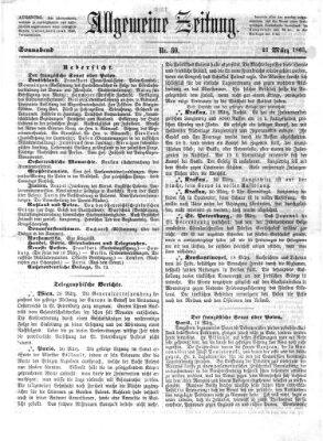 Allgemeine Zeitung Samstag 21. März 1863