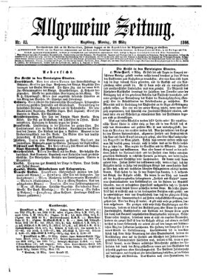 Allgemeine Zeitung Montag 26. März 1866