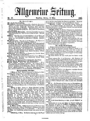 Allgemeine Zeitung Freitag 30. März 1866