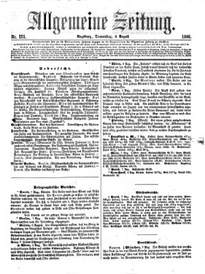 Allgemeine Zeitung Donnerstag 9. August 1866