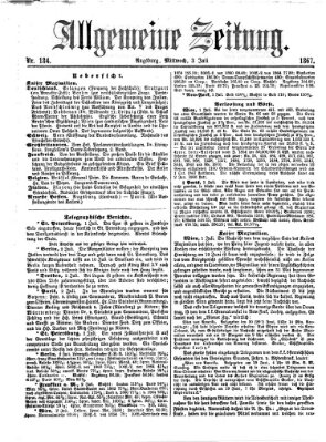 Allgemeine Zeitung Mittwoch 3. Juli 1867