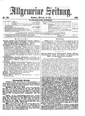 Allgemeine Zeitung Mittwoch 24. Juli 1867