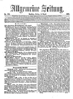 Allgemeine Zeitung Freitag 16. August 1867