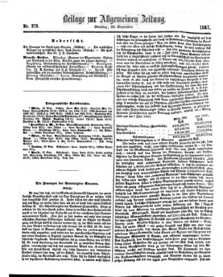 Allgemeine Zeitung Sonntag 29. September 1867
