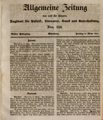 Allgemeine Zeitung von und für Bayern (Fränkischer Kurier) Freitag 14. Mai 1841