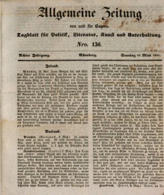 Allgemeine Zeitung von und für Bayern (Fränkischer Kurier) Sonntag 16. Mai 1841