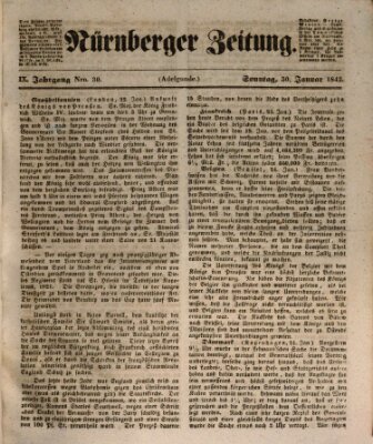 Nürnberger Zeitung (Fränkischer Kurier) Sonntag 30. Januar 1842