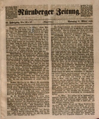 Nürnberger Zeitung (Fränkischer Kurier) Sonntag 27. März 1842