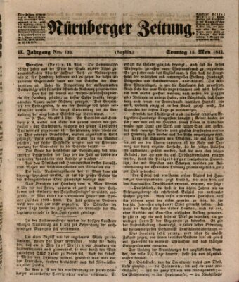 Nürnberger Zeitung (Fränkischer Kurier) Sonntag 15. Mai 1842