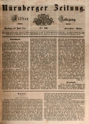 Nürnberger Zeitung (Fränkischer Kurier) Freitag 26. Juli 1844