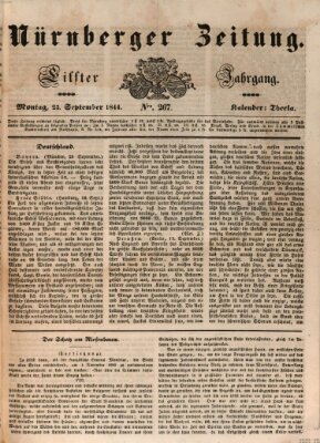 Nürnberger Zeitung (Fränkischer Kurier) Montag 23. September 1844
