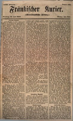 Fränkischer Kurier Montag 24. Juni 1850