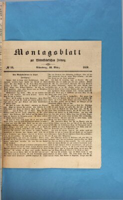 Mittelfränkische Zeitung für Recht, Freiheit und Vaterland (Fränkischer Kurier) Montag 11. März 1850