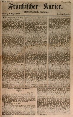 Fränkischer Kurier Samstag 3. August 1850