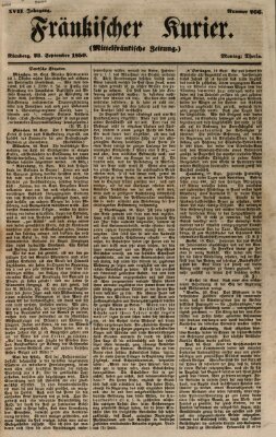 Fränkischer Kurier Montag 23. September 1850